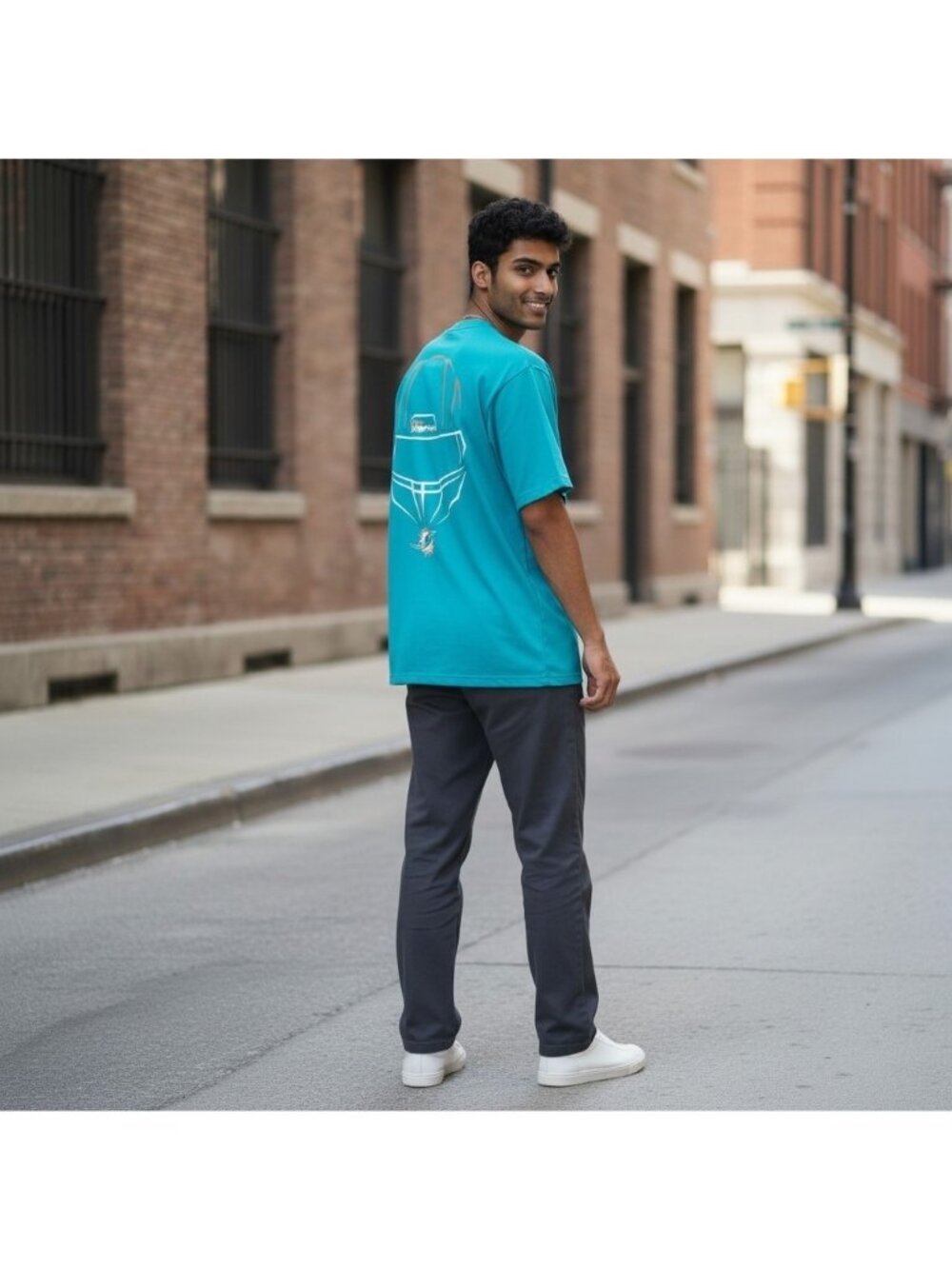 Miami Dolphins 47 Brand Aqua T-Shirt XL Youth Small Adult - Picture 4 of 5